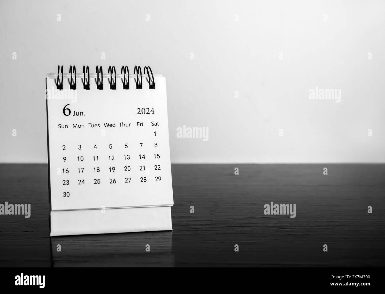 A June 2024 desk calendar for the organizer to plan and reminder on ...