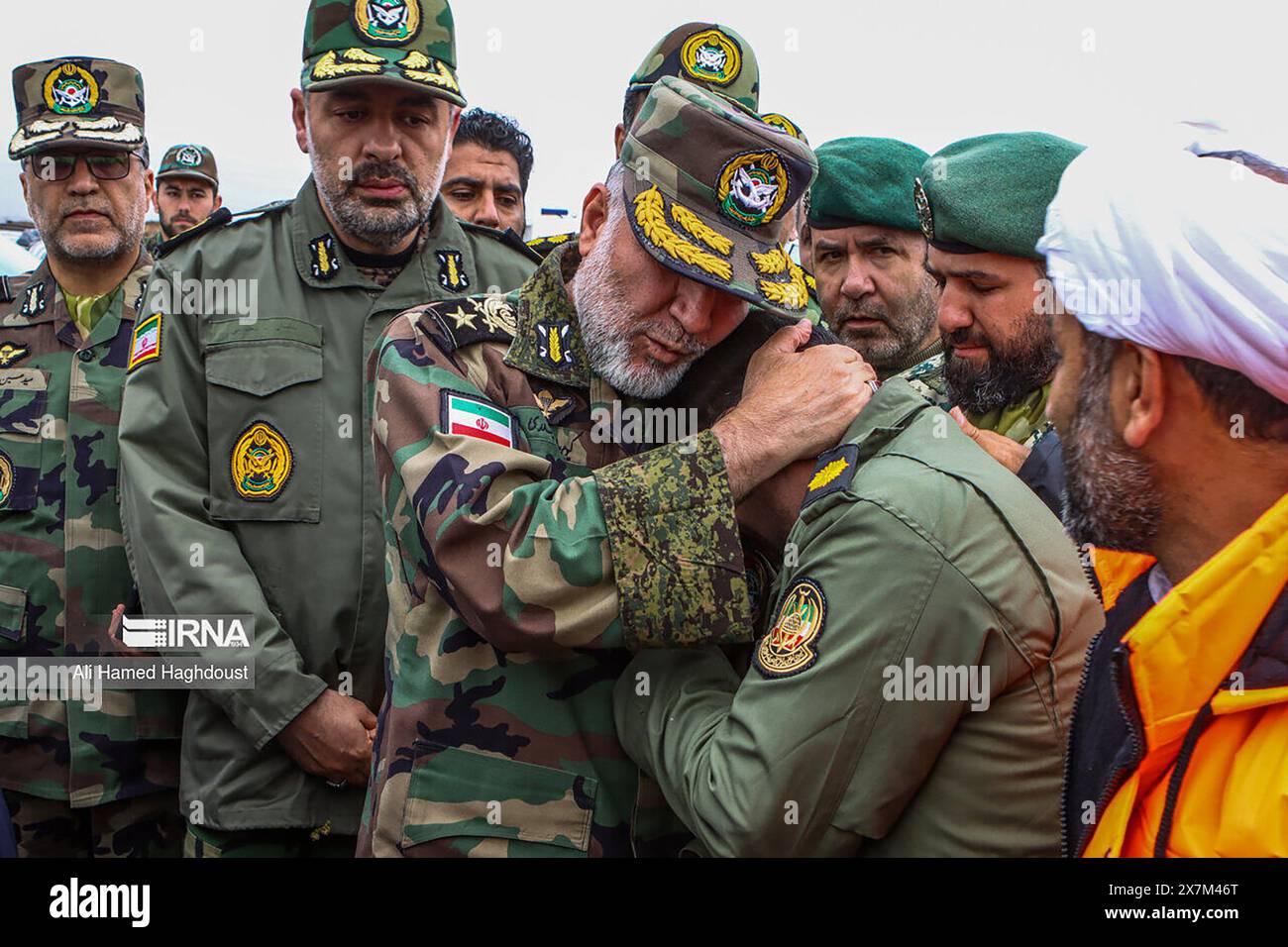 Verzegan, Iran. 20th May, 2024. The reaction of Iranian officials and ...