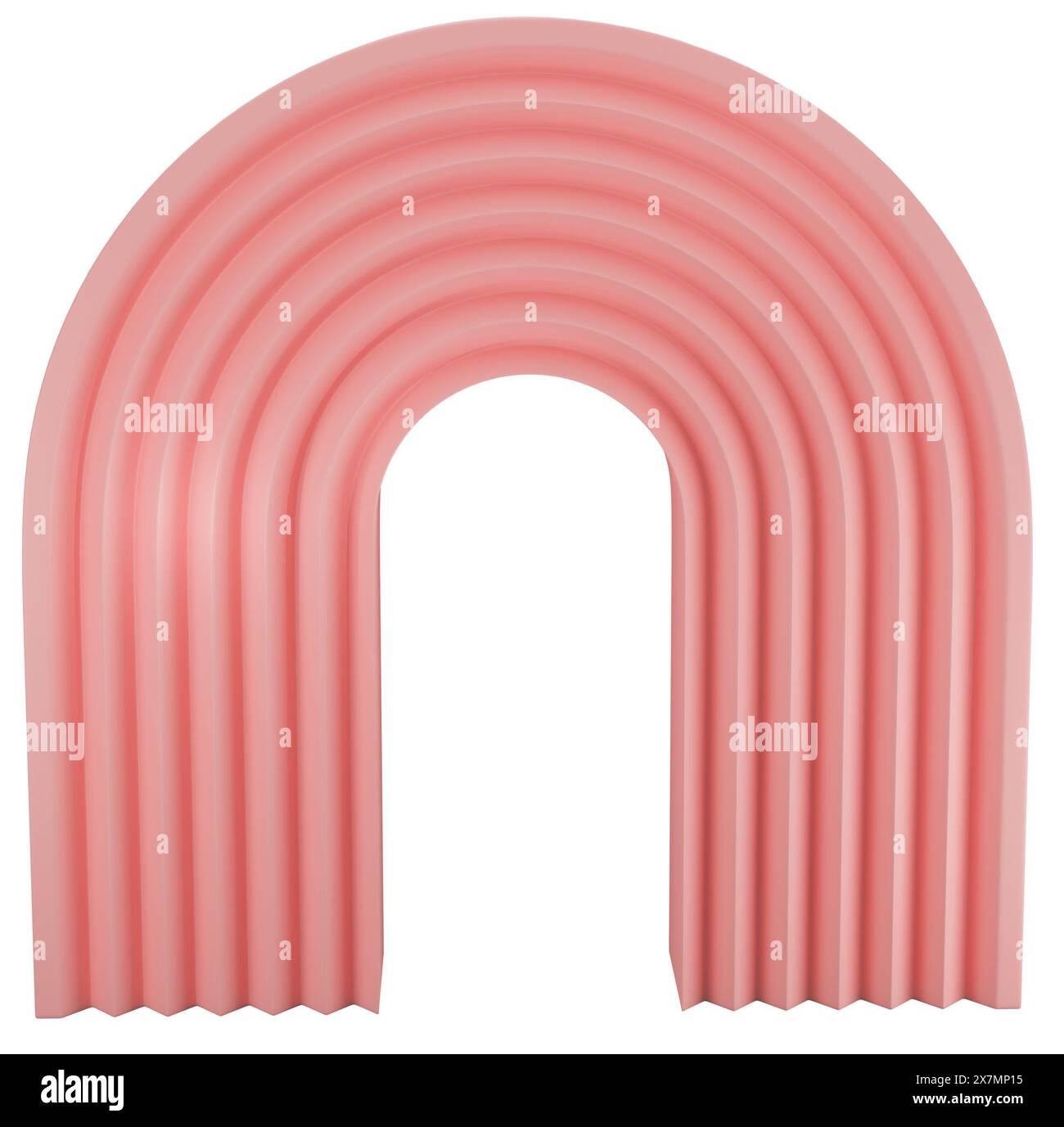 3D Render object Illustration, abstract geometric clipart Stock Photo