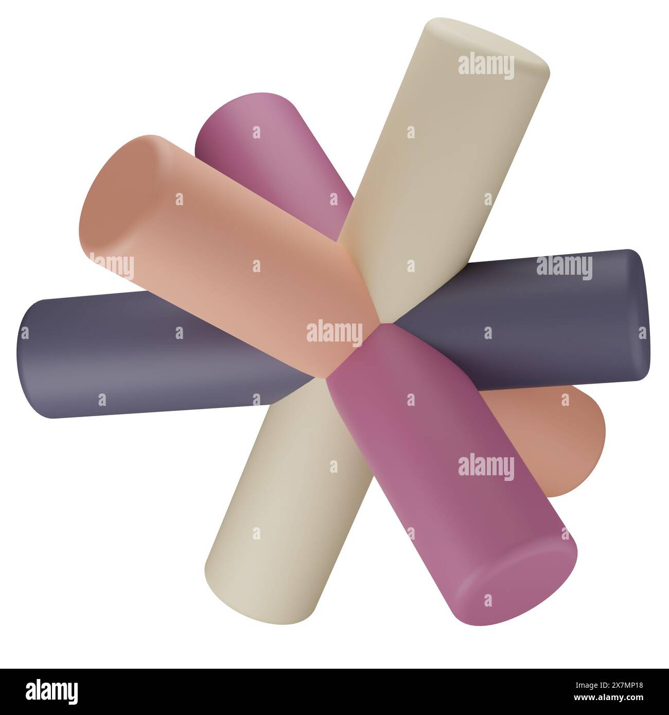 3D Render object Illustration, abstract geometric clipart Stock Photo ...