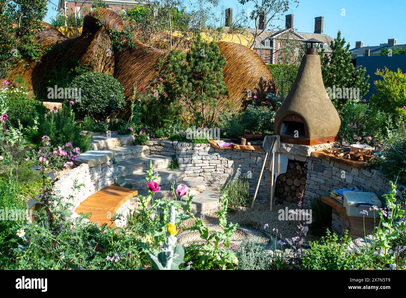 London, UK. 20th May, 2024. The Freedom from Torture Sanctuary Garden ...