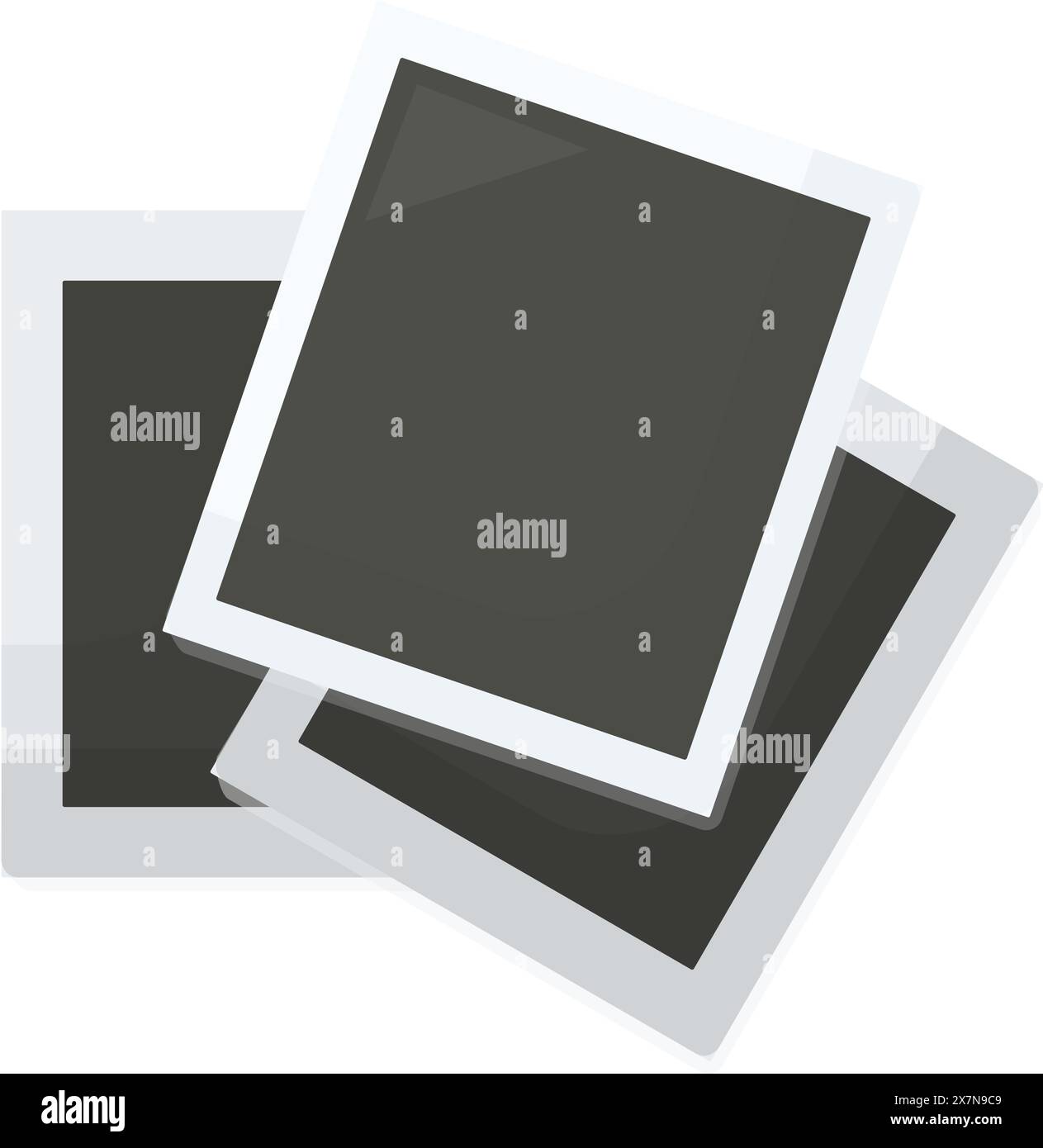Blank polaroid photo frames vector stock vector image art alamy