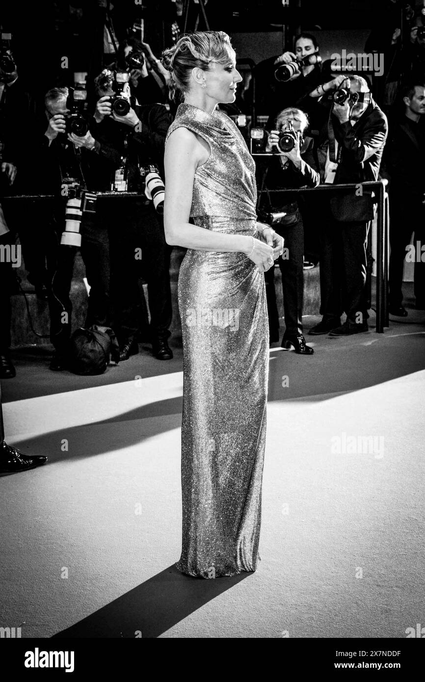 Cannes, France. 20th May, 2024. Diane Kruger attends the ''The Shrouds'' (Les Linceuls) Red Carpet at the 77th annual Cannes Film Festival at Palais des Festivals on May 20, 2024 in Cannes, France. (Photo by Daniele Cifala/NurPhoto) Credit: NurPhoto SRL/Alamy Live News Stock Photo