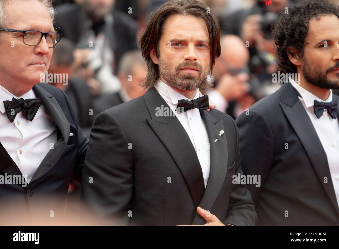 Cannes, France. 20th May, 2024. Sebastian Stan is attending the ''The Apprentice'' Red Carpet at the 77th annual Cannes Film Festival at Palais des Festivals in Cannes, France, on May 20, 2024. (Photo by Luca Carlino/NurPhoto)0 Credit: NurPhoto SRL/Alamy Live News Stock Photo
