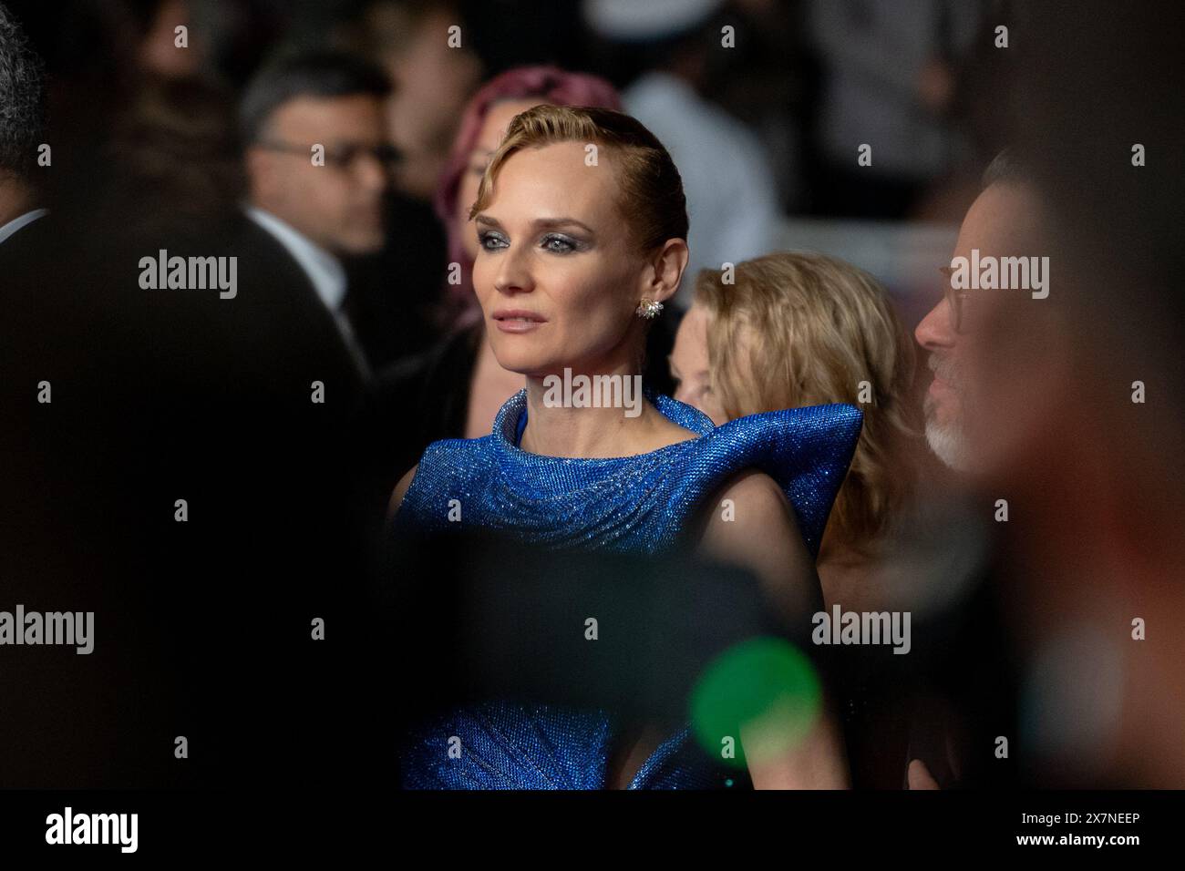 Cannes, France. 20th May, 2024. Diane Kruger is attending the ''The Shrouds'' (Les Linceuls) Red Carpet at the 77th annual Cannes Film Festival at Palais des Festivals in Cannes, France, on May 20, 2024. (Photo by Luca Carlino/NurPhoto) Credit: NurPhoto SRL/Alamy Live News Stock Photo