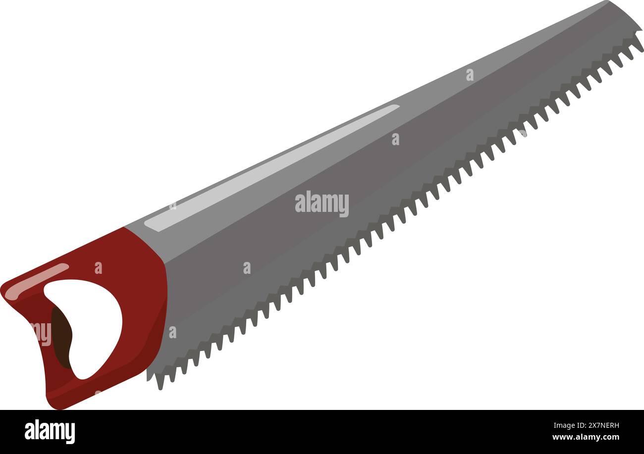 Isolated hand saw on white background Stock Vector Image & Art - Alamy