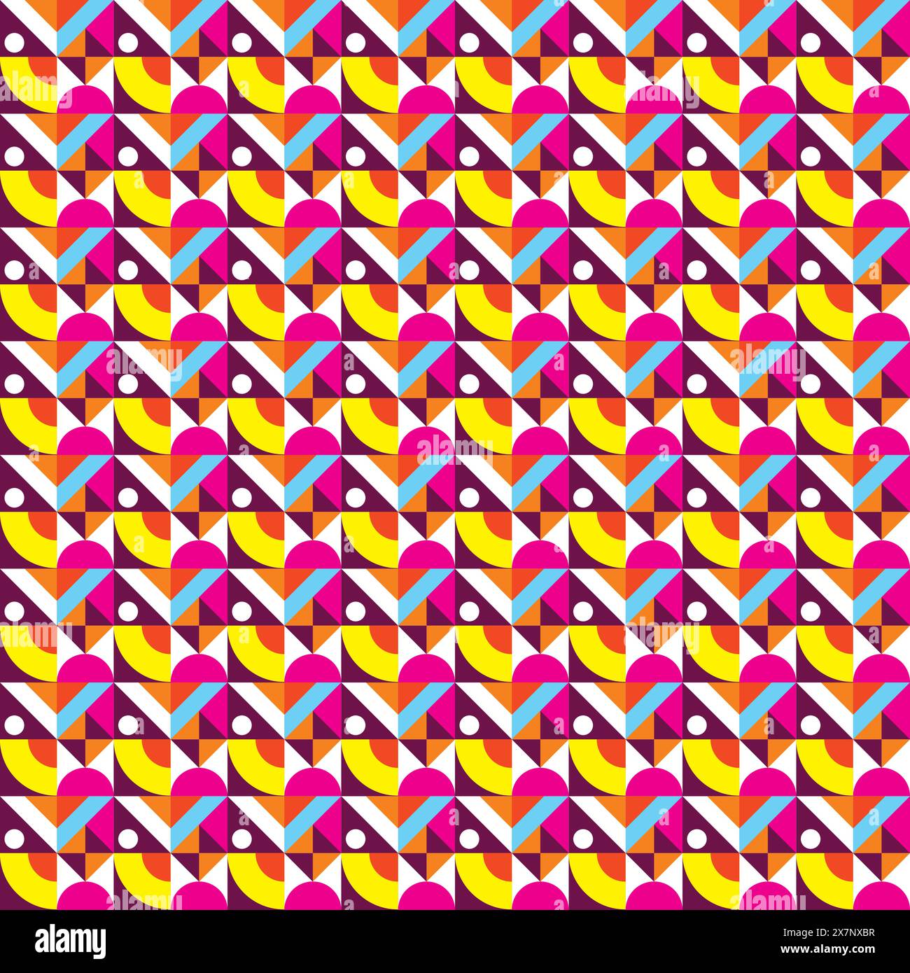 Pattern abstract geometric shapes colorful background Stock Vector