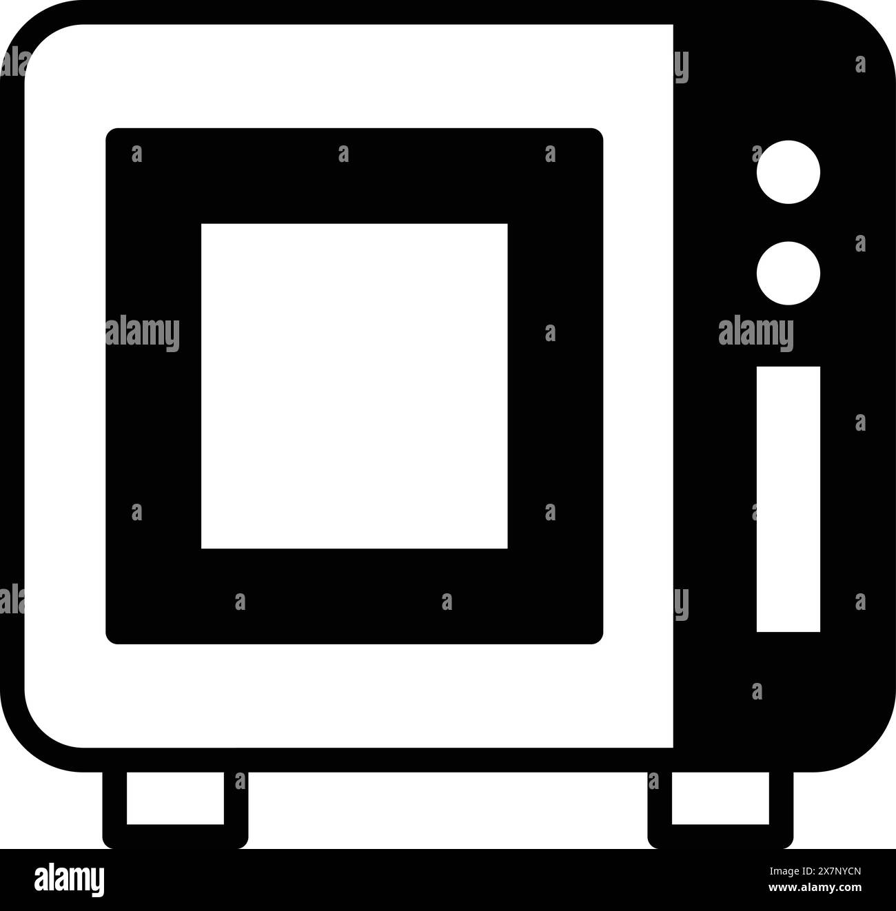 A Oven for cooking icon illustration in line style Stock Vector Image ...