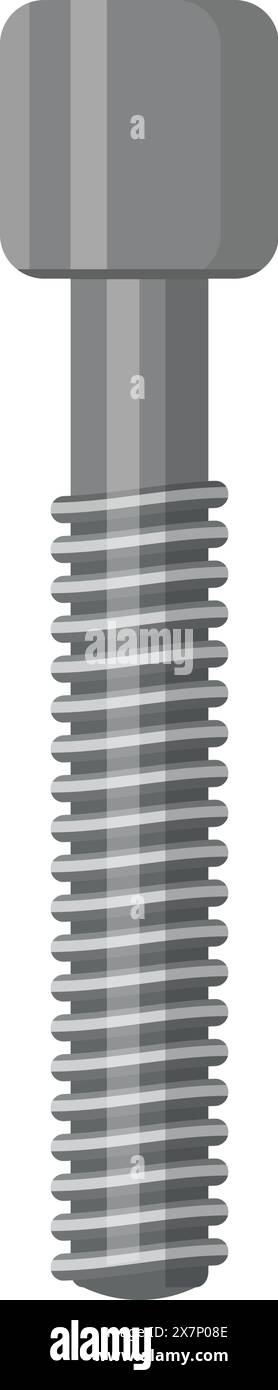 Isolated metal screw on white background Stock Vector Image & Art - Alamy