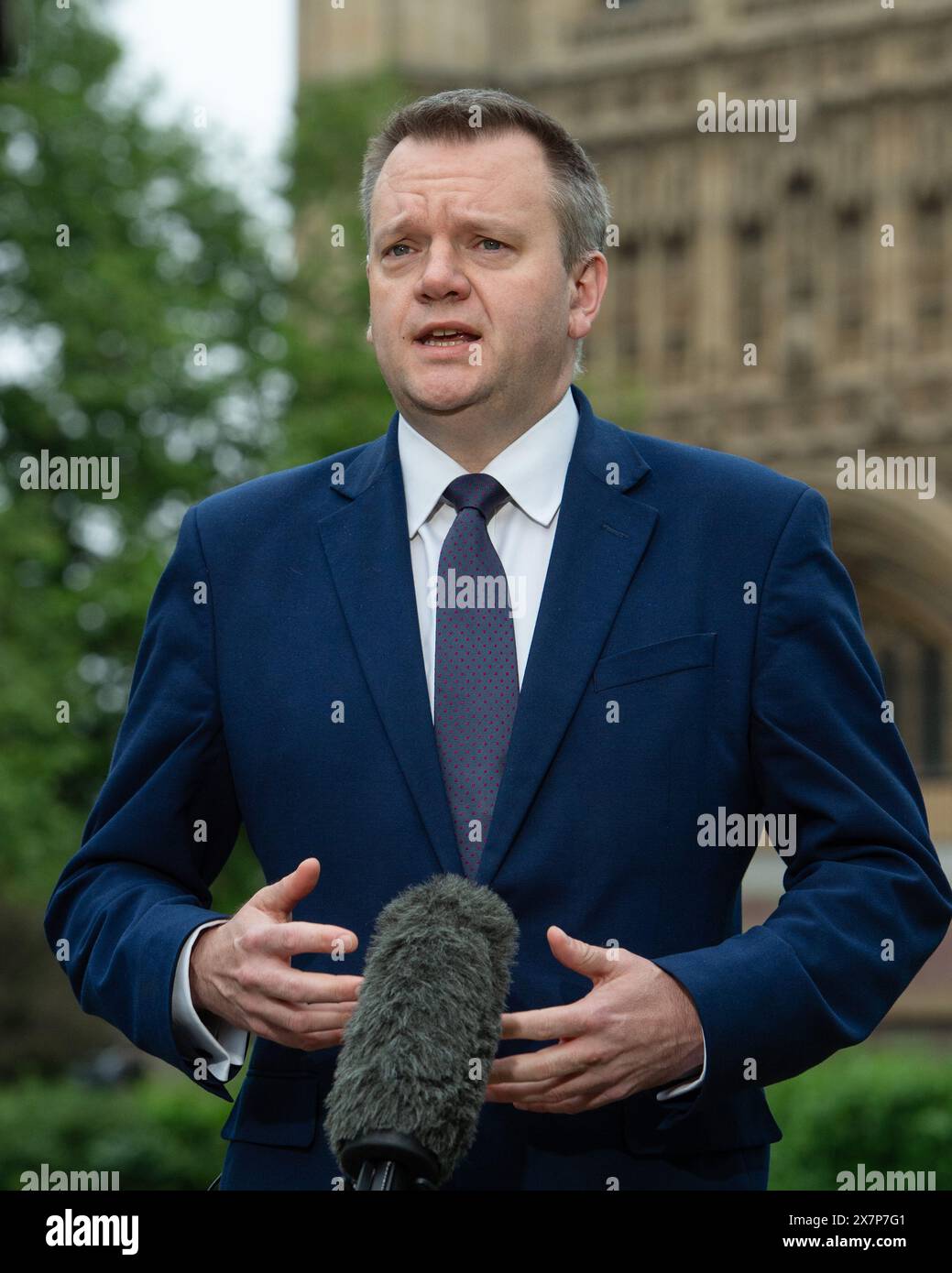 London, England, UK. 21st May, 2024. Shadow Minister without Portfolio NICK THOMAS-SYMONDS being interviewed in Westminster during the morning media round. (Credit Image: © Thomas Krych/ZUMA Press Wire) EDITORIAL USAGE ONLY! Not for Commercial USAGE! Credit: ZUMA Press, Inc./Alamy Live News Stock Photo