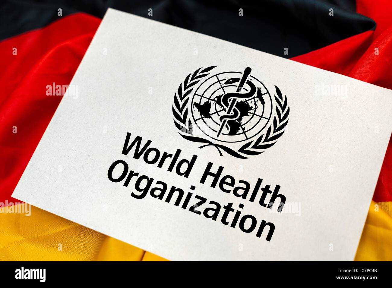 Germany - 21 May 2024: WHO World Health Organization logo on an