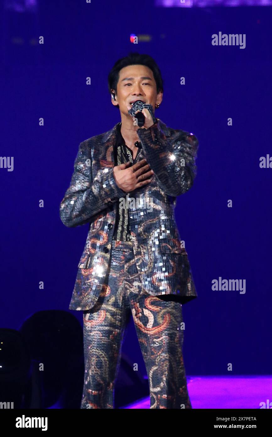 Hong Kong and Taiwan-based singer and actor Alex To holds a concert in ...