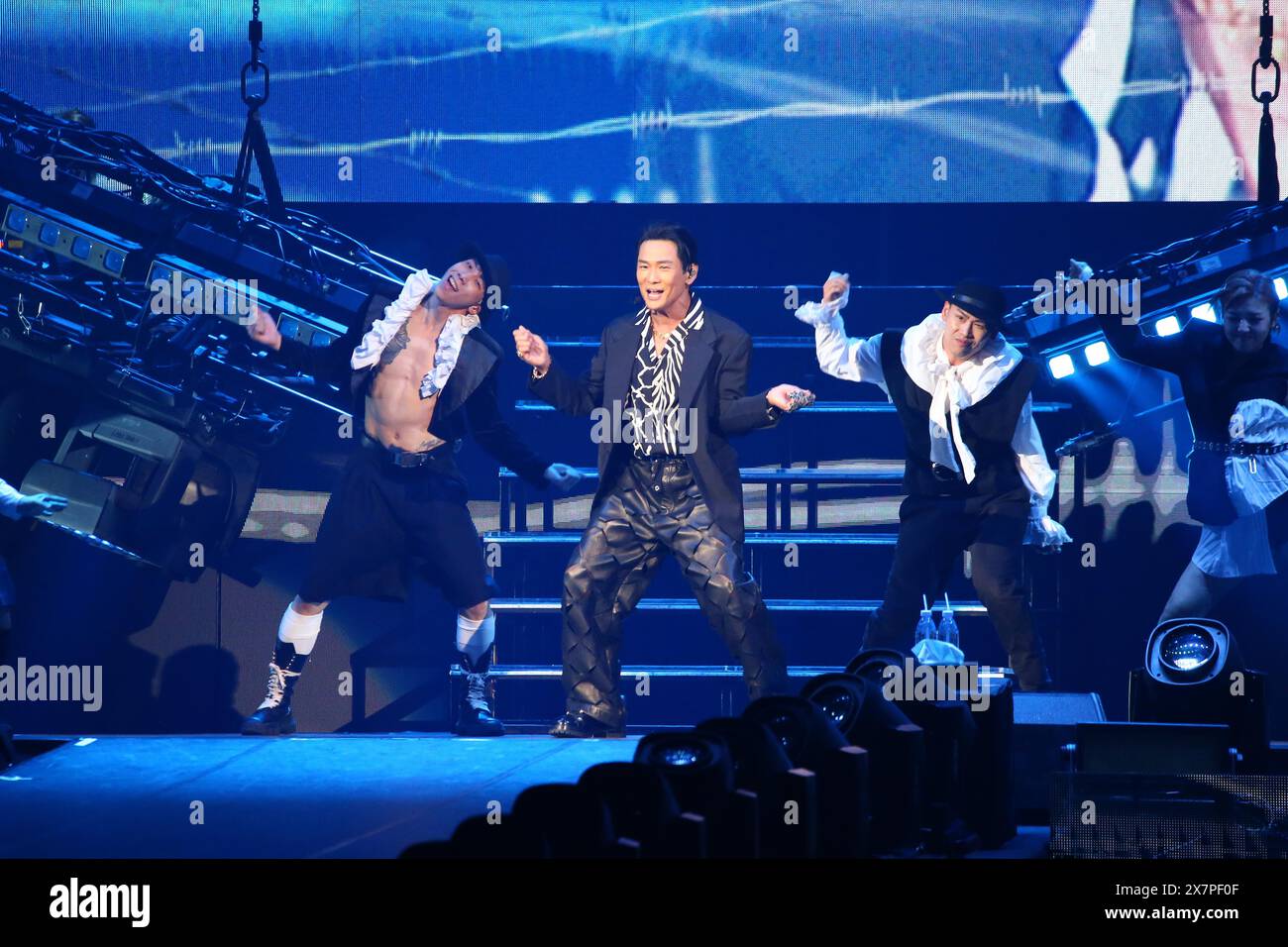 Hong Kong and Taiwan-based singer and actor Alex To holds a concert in ...
