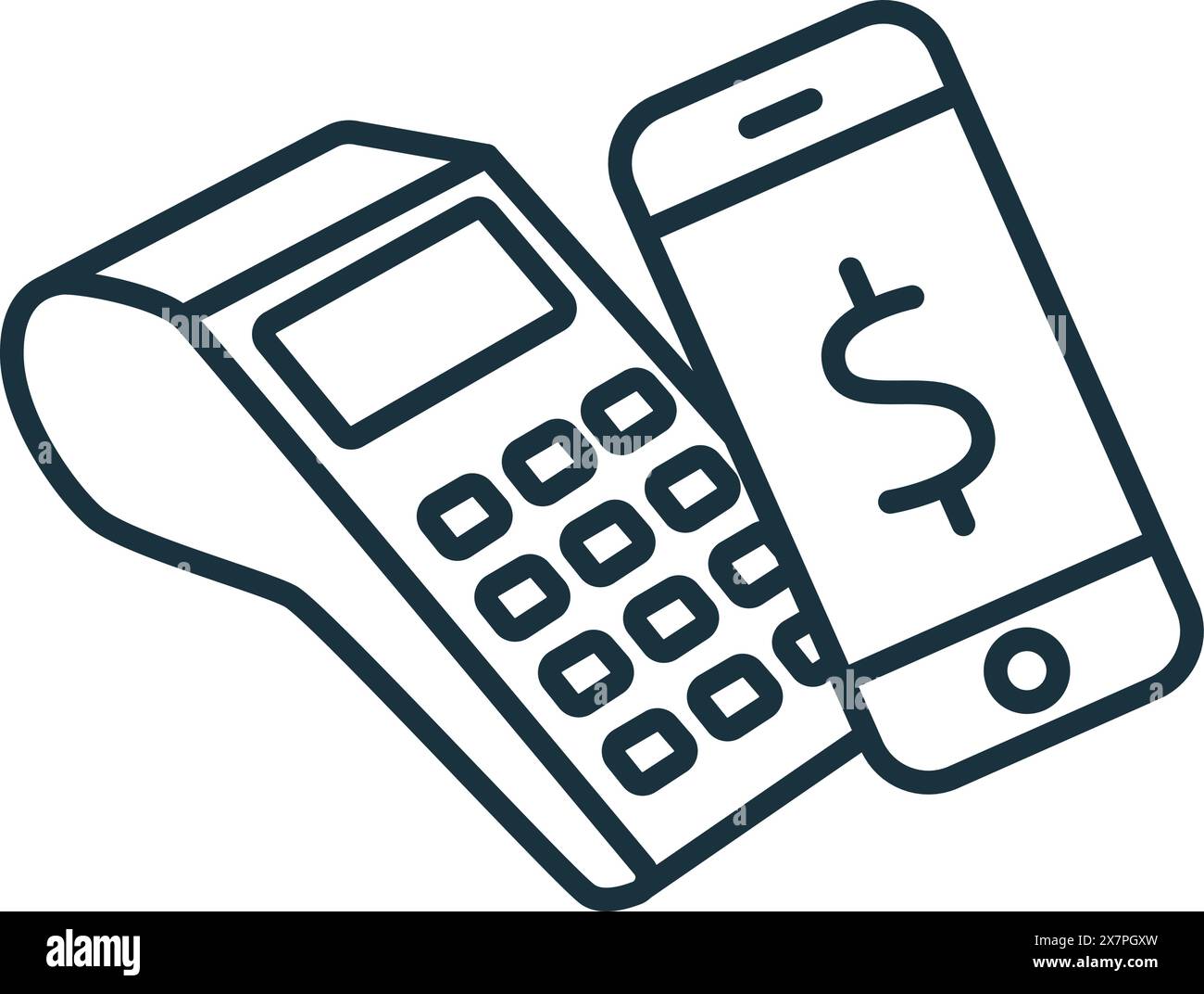 Mobile Payment icon. Monochrome simple Mobile Marketing And Advertising