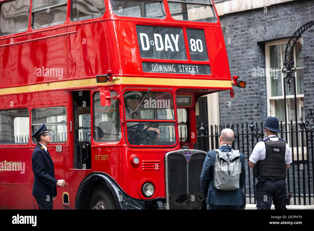 London, UK. 21st May, 2024. D Day commemorations in Downing Street London UK Credit: Ian Davidson/Alamy Live News Stock Photo