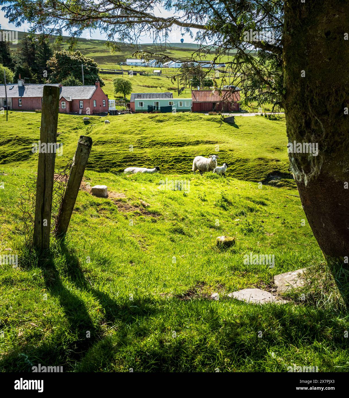 View in Wanlockhead, Scotland's highest village. Dumfries & Galloway, Scotland Stock Photo