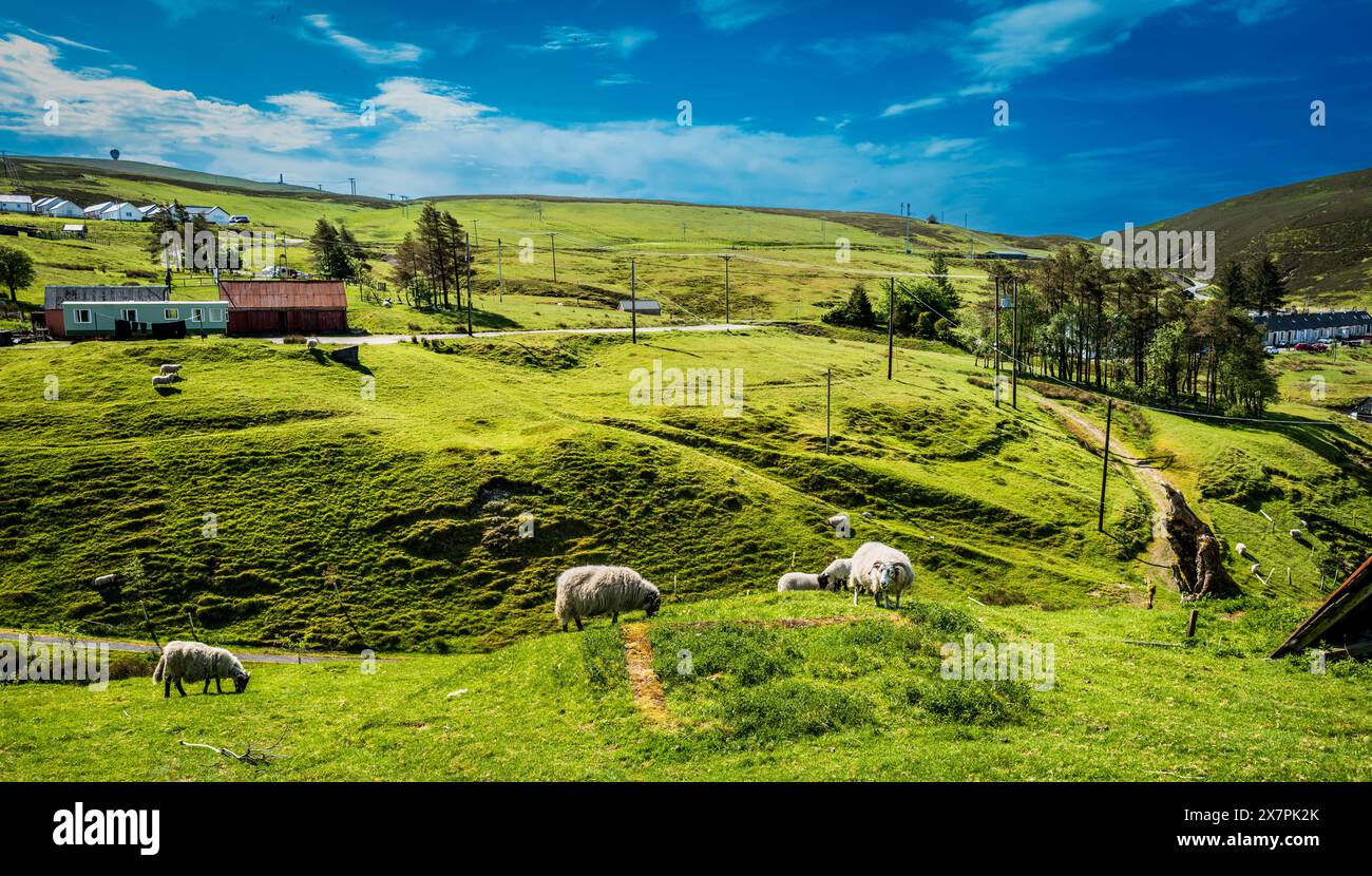 View in Wanlockhead, Scotland's highest village. Dumfries & Galloway, Scotland Stock Photo