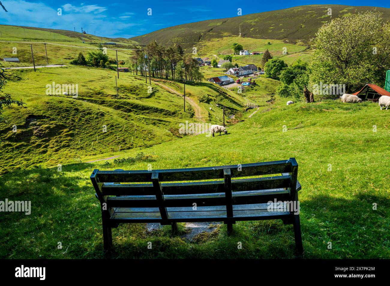View in Wanlockhead, Scotland's highest village. Dumfries & Galloway, Scotland Stock Photo