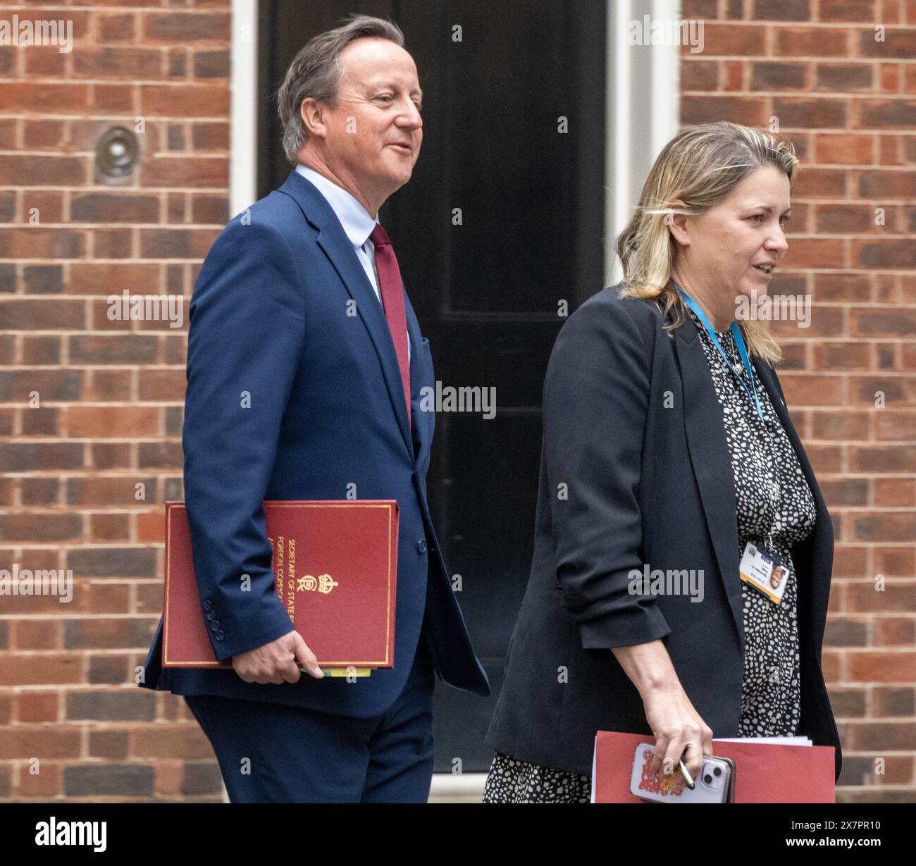London, UK. 21st May, 2024. David Cameron, Foreign Secretary, in Downing Street London UK Credit: Ian Davidson/Alamy Live News Stock Photo