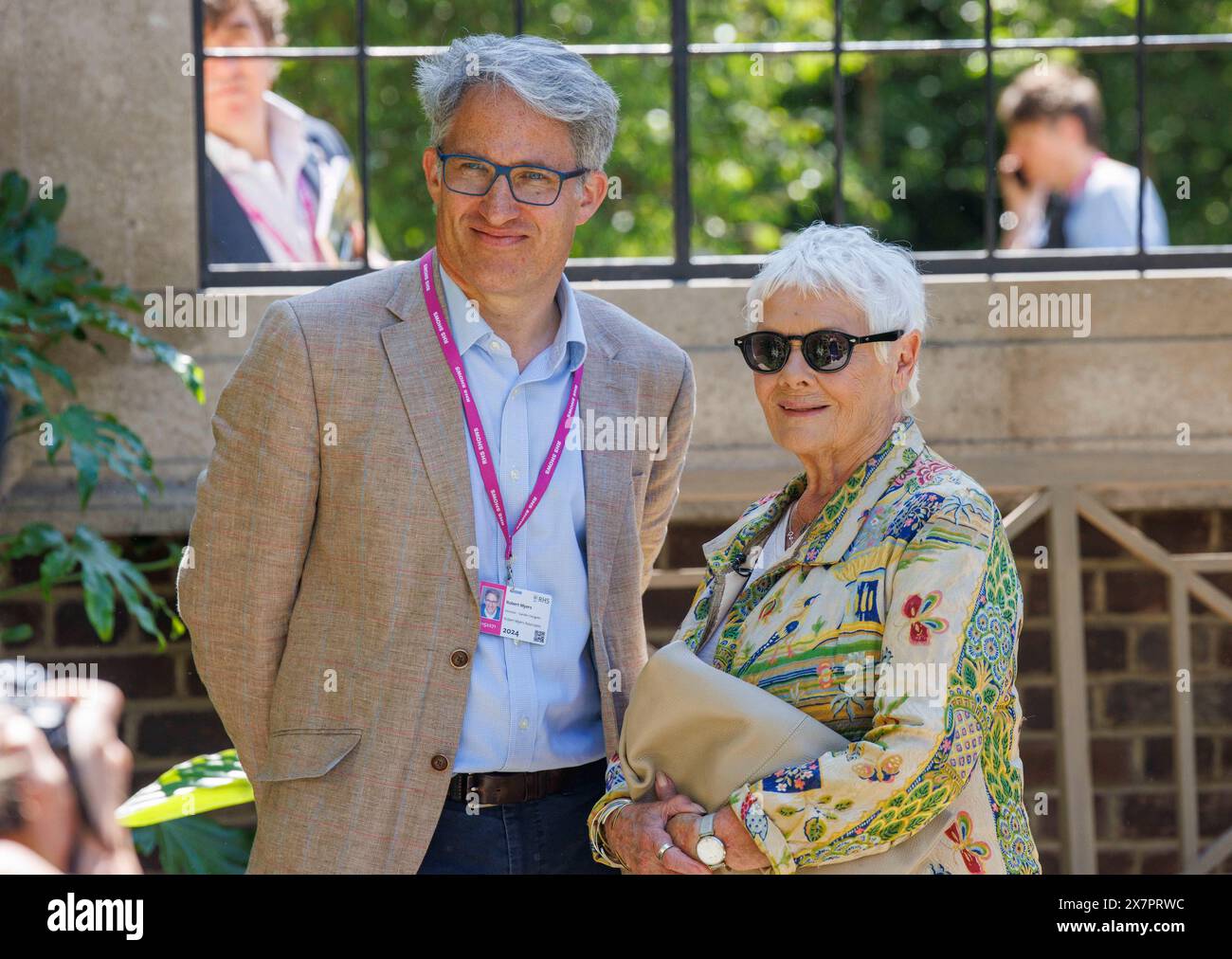 Actress Dame Judi Dench at the RHS Chelsea Flower Show. Stock Photo