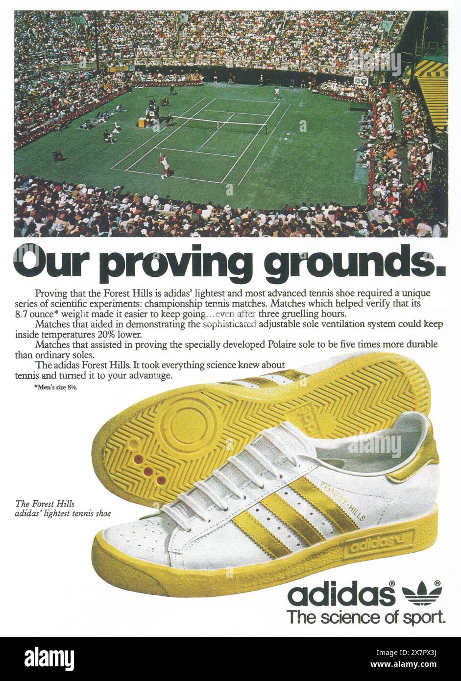 adidas gazelle silver green womens 1979 Adidas Forest Hills Tennis Sneaker Advertisement main image 0