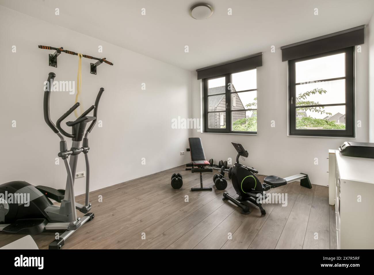 Curated visual reference: Gallery Detail: Bright And Spacious Home Gym In A Modern Madrid Apartment