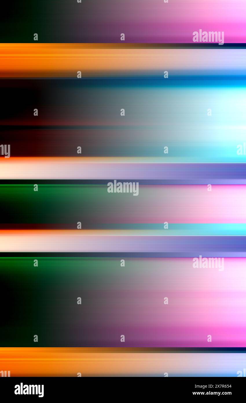 An abstract image featuring a colorful blend of gradient lines with a ...