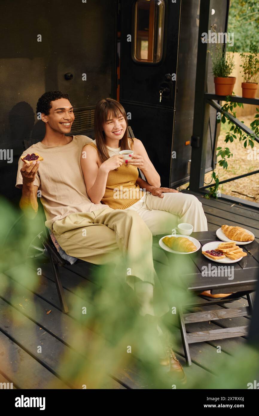 Black woman sits on porch hi-res stock photography and images - Alamy