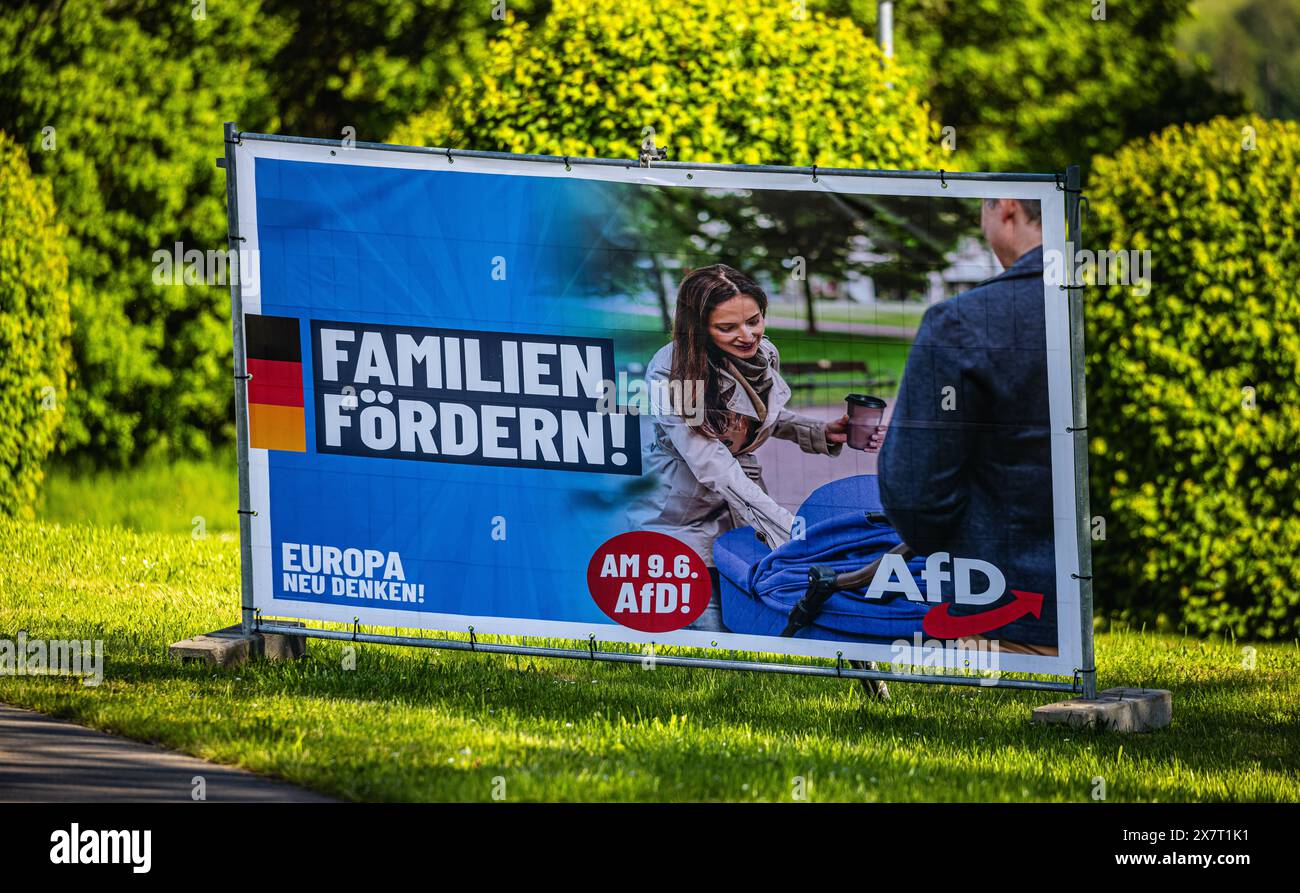 Lauchringen, Germany, 19th May 2024: An election poster for ...
