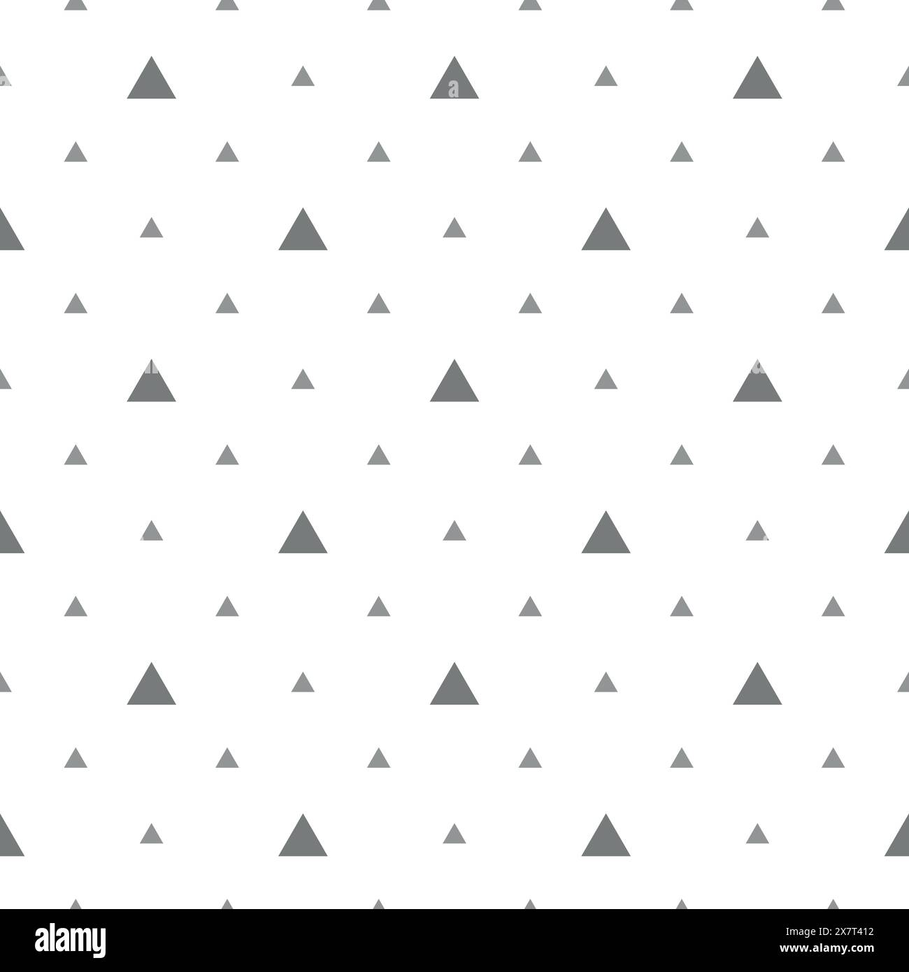 Abstract geometric pattern with triangles. A seamless vector background. White and grey ornament. Graphic modern pattern Stock Vector