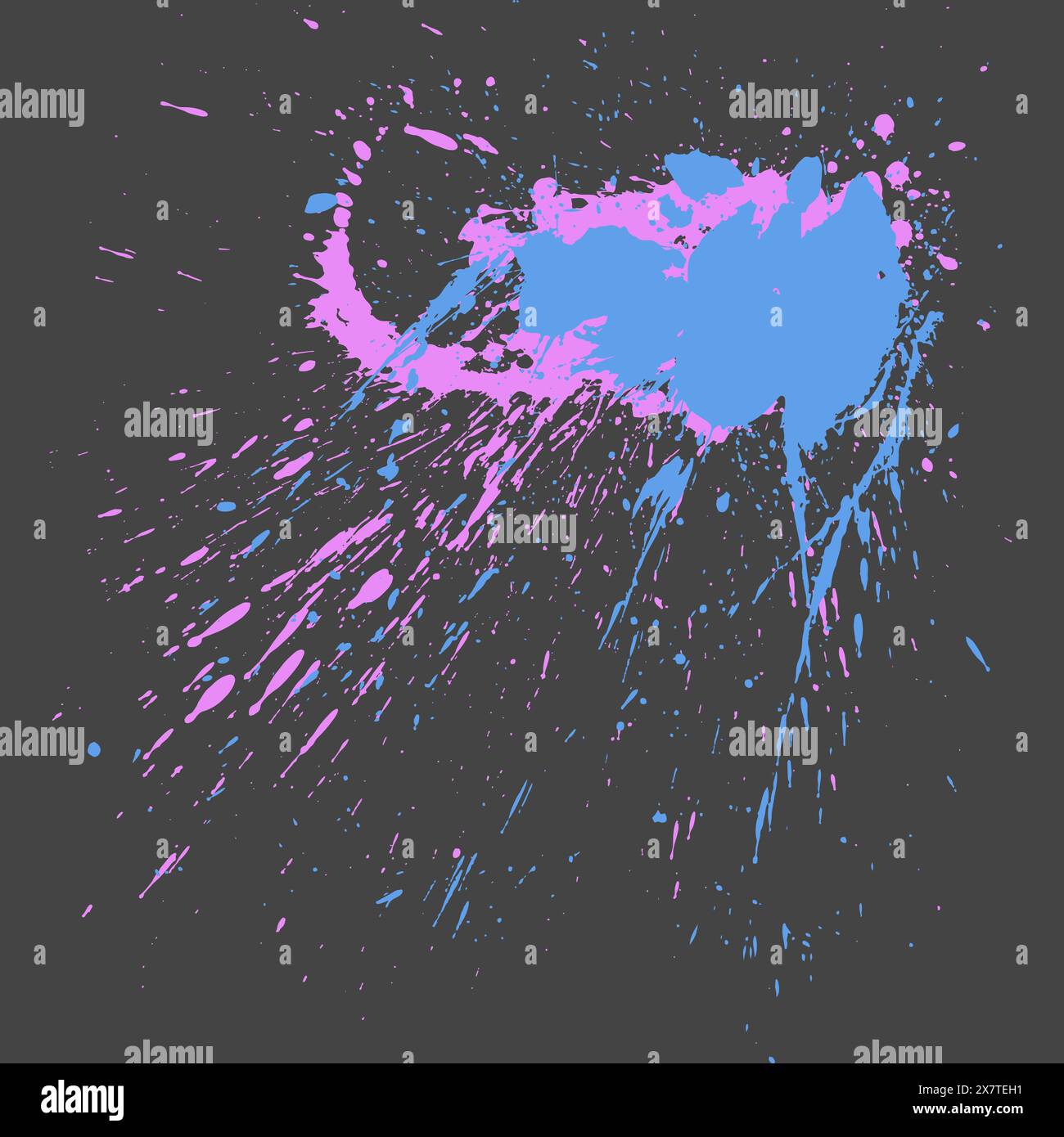 Colorful ink blot. Vector paint splatters. Artistic round text box ...