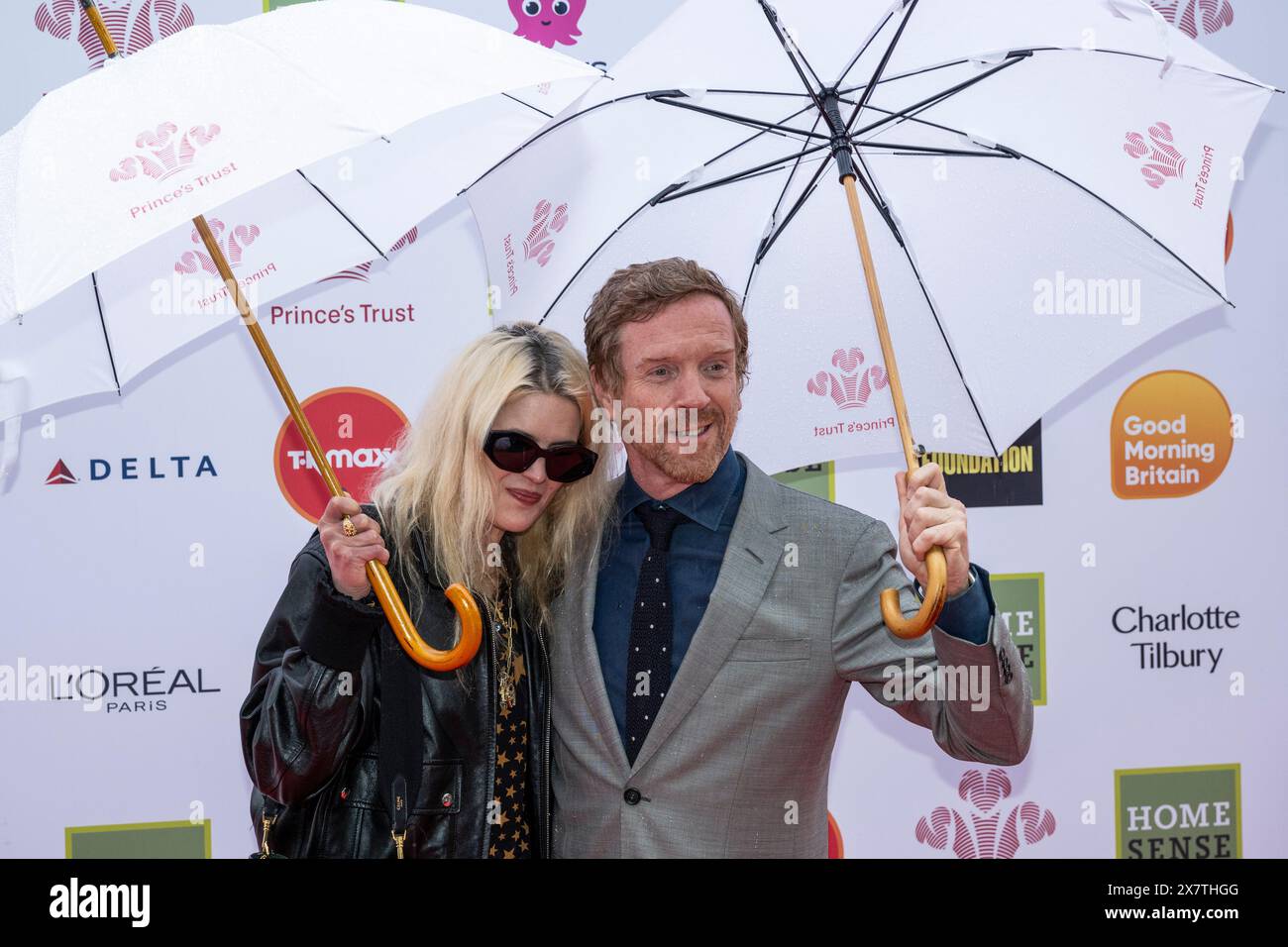 London, UK.  21 May 2024. Damian Lewis and Alison Mosshart arrive for The Prince’s Trust and TK Maxx & Homesense Awards at the Theatre Royal Drury Lane.  The awards honours and celebrates the successes of those who have been helped by The Trust, and those who support them, in the UK and around the world.  The ceremony, now in its 20th year, shines a light on the inspirational stories of young people, volunteers and those who support their wider communities.  Next year, the awards will become the King’s Trust Awards.  Credit: Stephen Chung / Alamy Live News Stock Photo