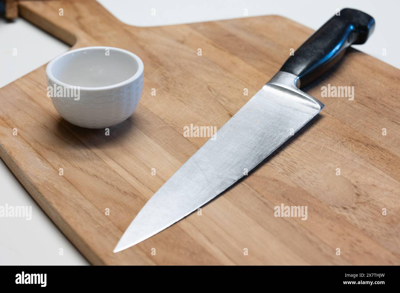 Beginning with a clean slate at dinner time. Stock Photo
