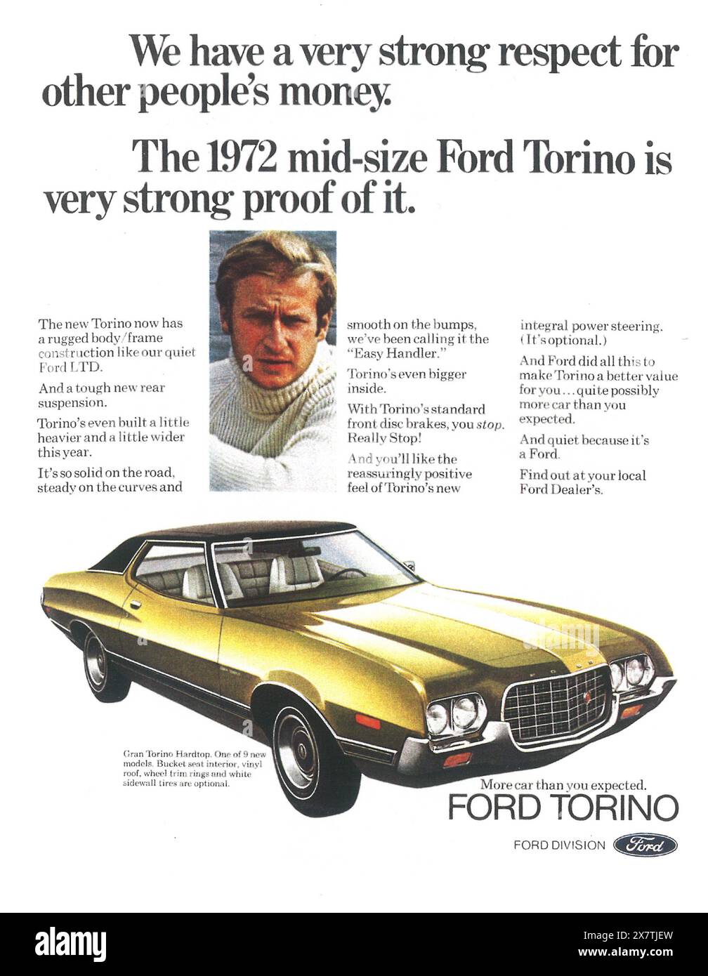 1972 Ford Gran Torino hardtop ad Stock Photo