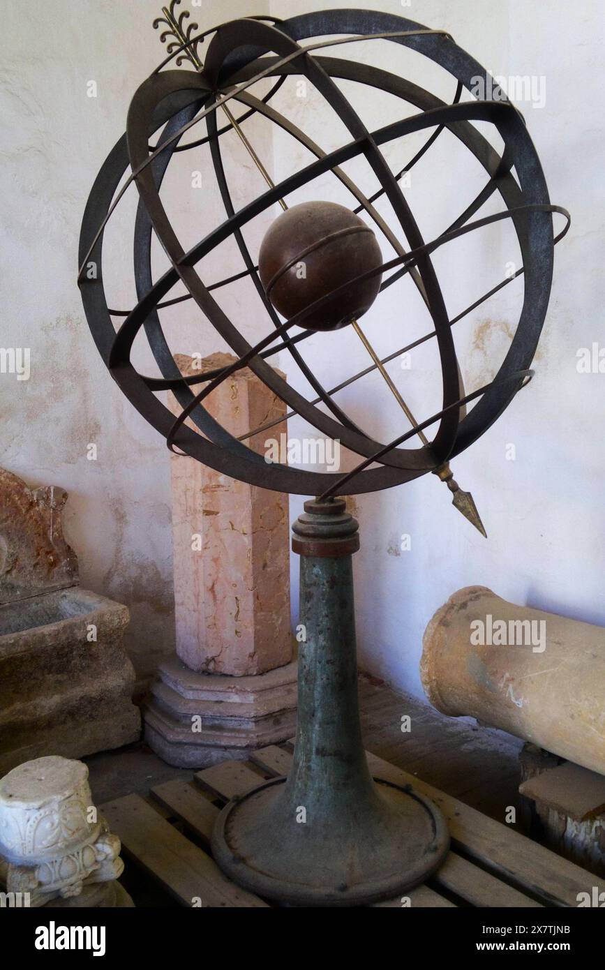 Armillary sphere at Casa de Pilatos, Seville, Spain Stock Photo