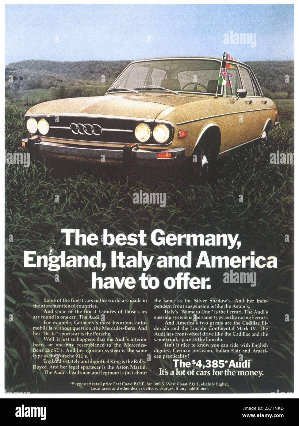 1973 Audi ad Stock Photo