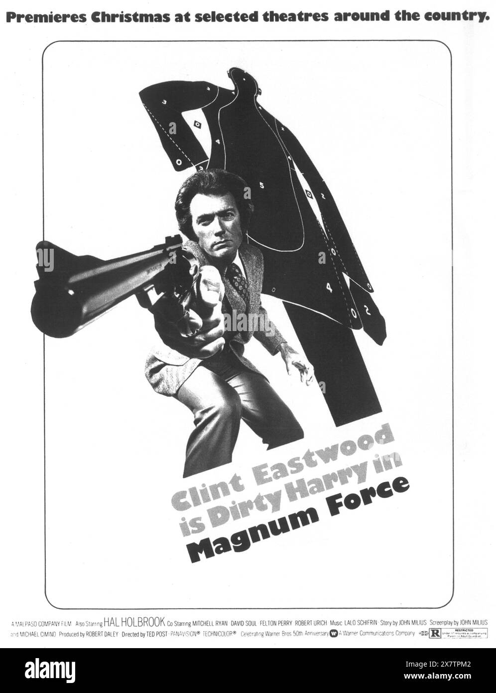 1973 Magnum Force movie poster, with Clint Eastwood, Director: Ted Post Stock Photo