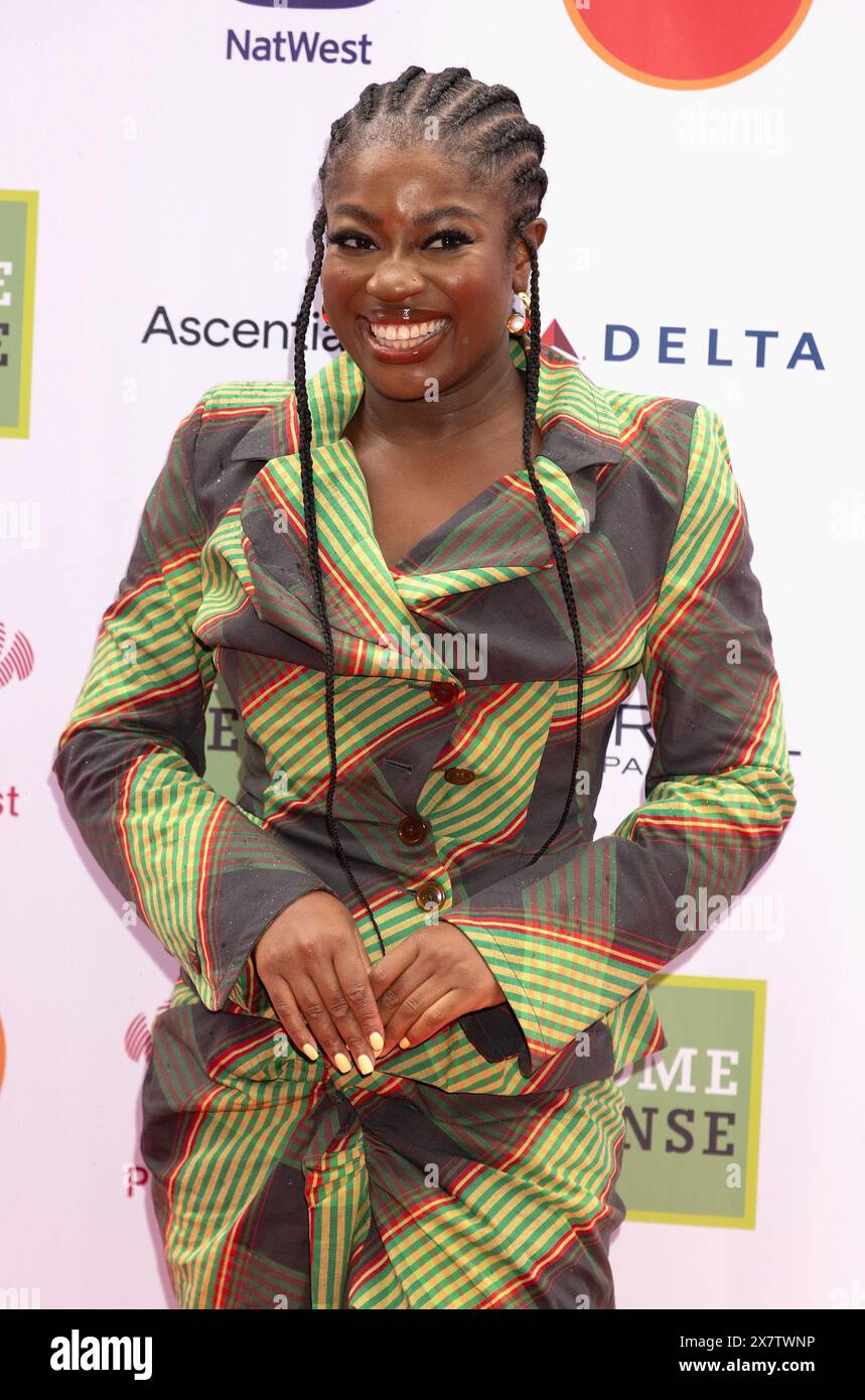 London, UK. May 21, 2024. Clara Amfo attends The Prince's Trust and TKMaxx & Homesense Awards 2024 Red Carpet Arrivals at the Theatre Royal, Drury Lane on May 21, 2024 in London, United Kingdom. Credit: S.A.M./Alamy Live News Stock Photo