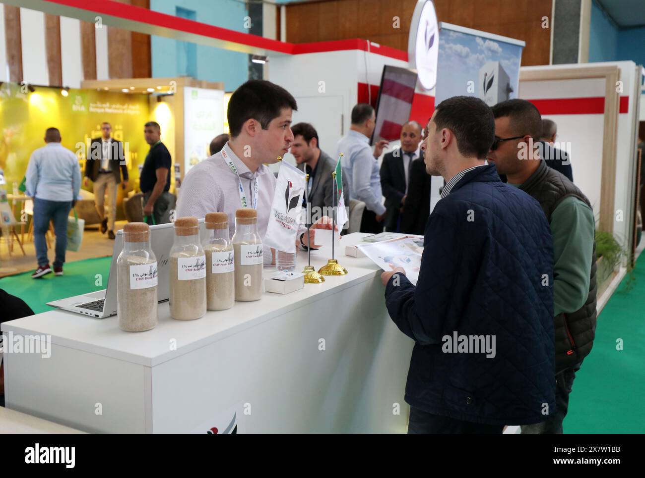 Algiers. 21st May, 2024. People visit the International Exhibition for Agriculture, Livestock and Agribusiness in Algiers, Algeria, on May 21, 2024. The exhibition is held here from May 20 to May 23 with the participation of around 700 exhibitors. Credit: Xinhua/Alamy Live News Stock Photo