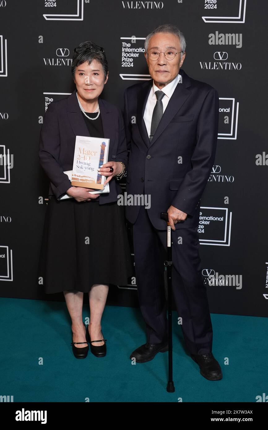 Hwang Sok-yong attending the International Booker Prize 2024 winner announcement at Tate Modern, London. Picture date: Tuesday May 21, 2024. Stock Photo
