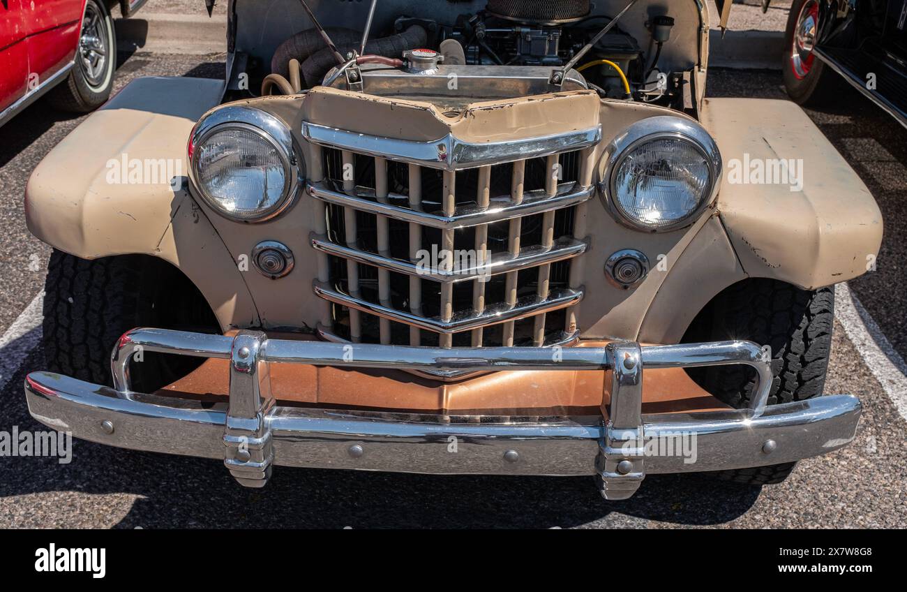front end details from the 38th Annual Albuquerque Museum Car Show (New Mexico Stock Photo Alamy