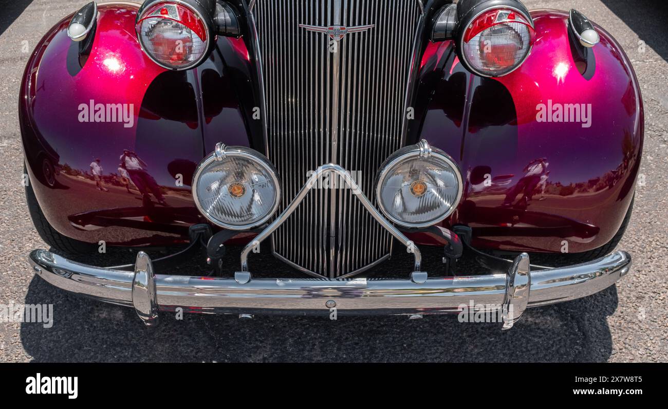 front end details from the 38th Annual Albuquerque Museum Car Show (New Mexico Stock Photo Alamy