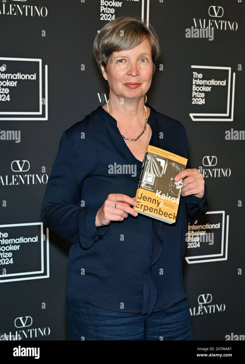 LONDON, ENGLAND - MAY 21 2024: Author Jenny Erpenbeck of the shortlisted book 'Kairos' attends The International Booker Prize 2024 announcement at Tate Modern in London, England. Credit: See Li/Picture Capital/Alamy Live News Stock Photo