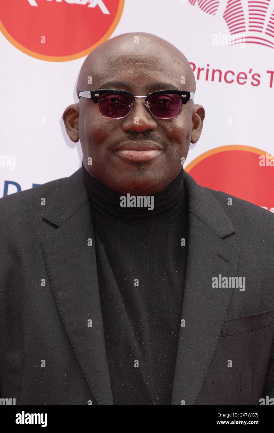 London, UK. May 21, 2024. Edward Enninful attends The Prince's Trust and TKMaxx & Homesense Awards 2024 Red Carpet Arrivals at the Theatre Royal, Drury Lane on May 21, 2024 in London, United Kingdom. Credit: S.A.M./Alamy Live News Stock Photo