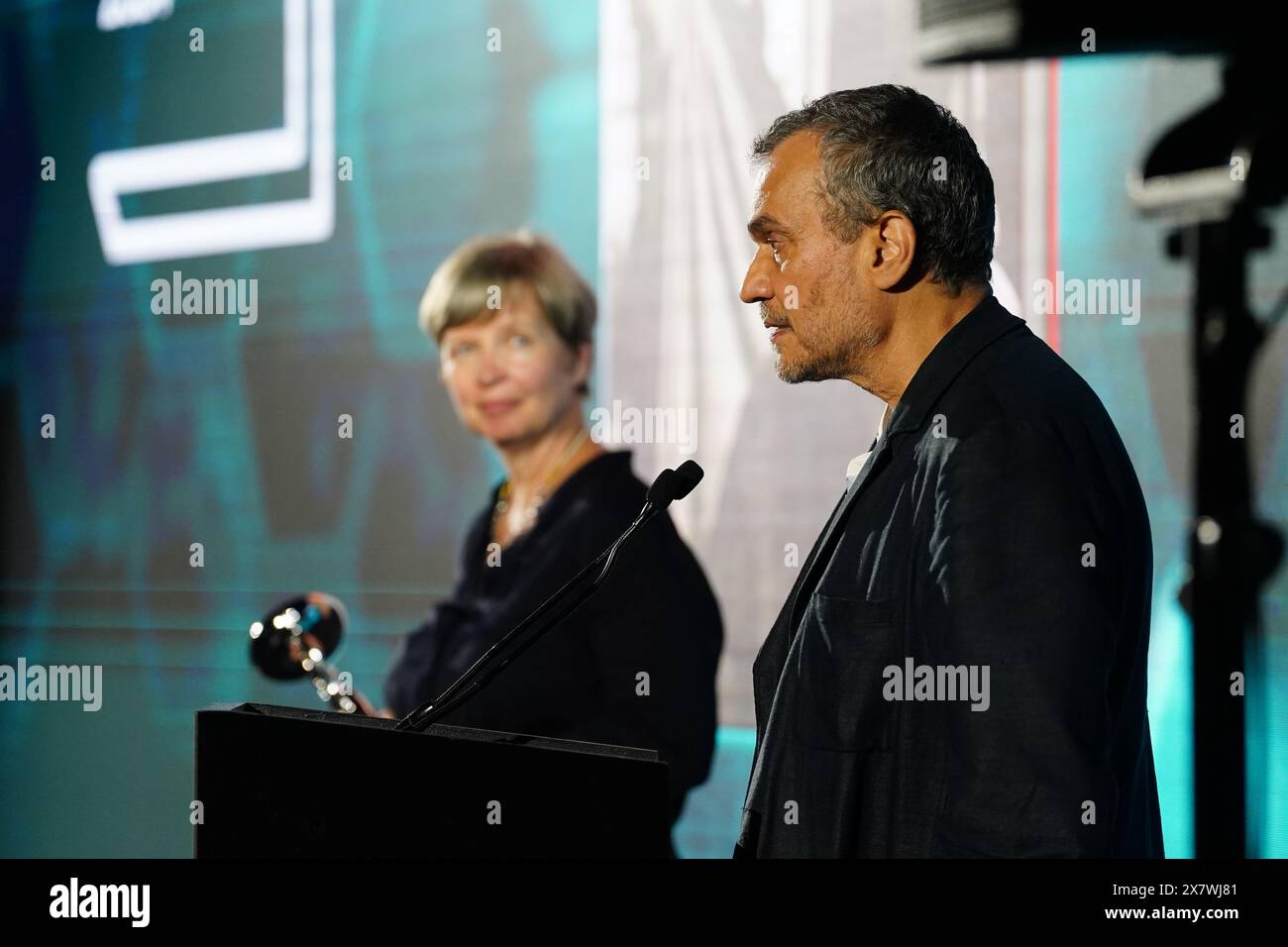 The booker prize 2024 winner announcement hires stock photography and