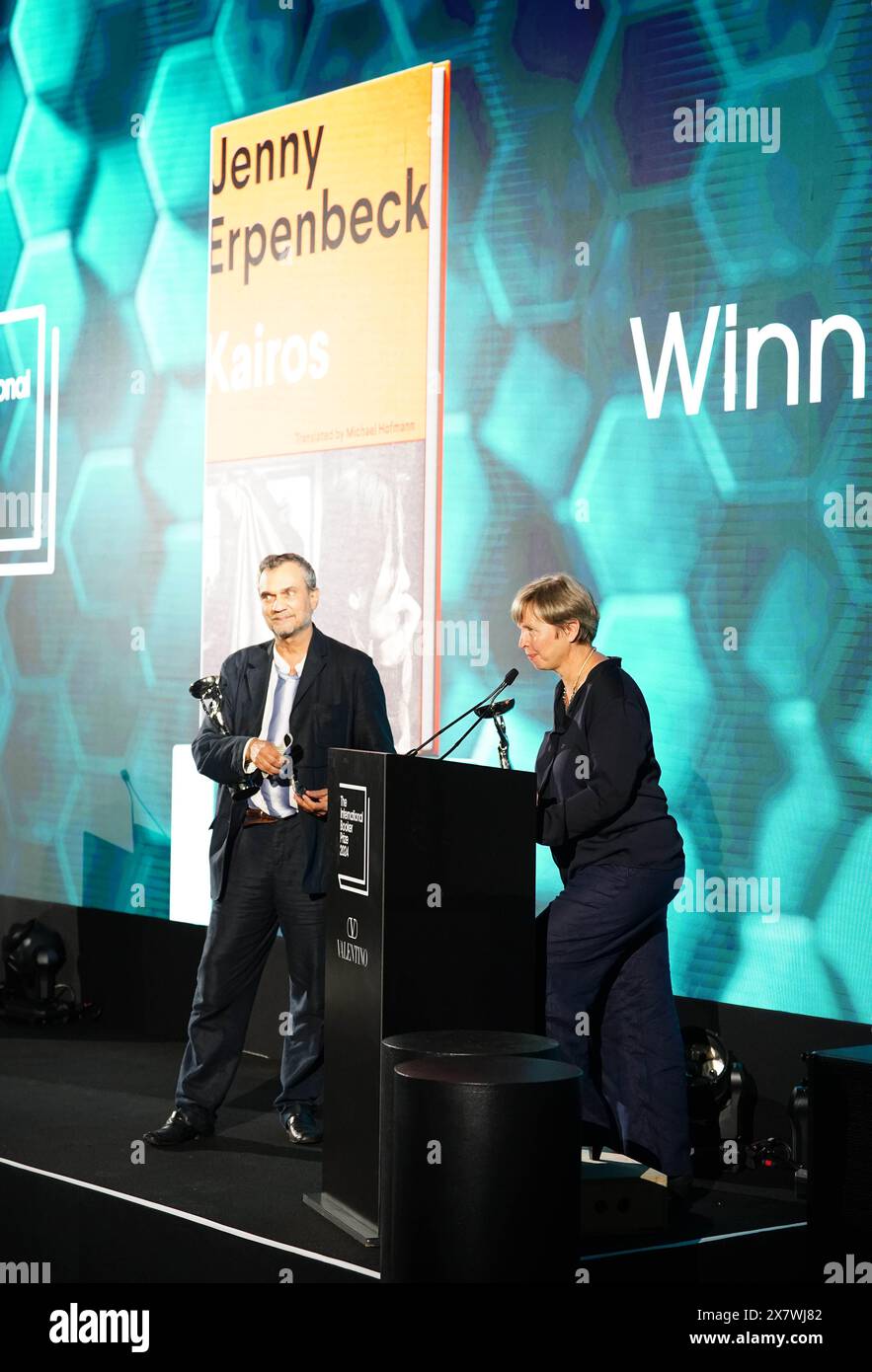 The booker prize 2024 winner announcement hires stock photography and
