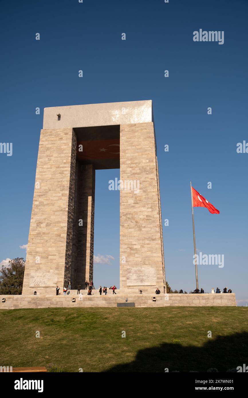 Turkish Cal Mar Canakkale, Turkey - Mar 18 2024: Photo of the Gallipoli Martyrs ...