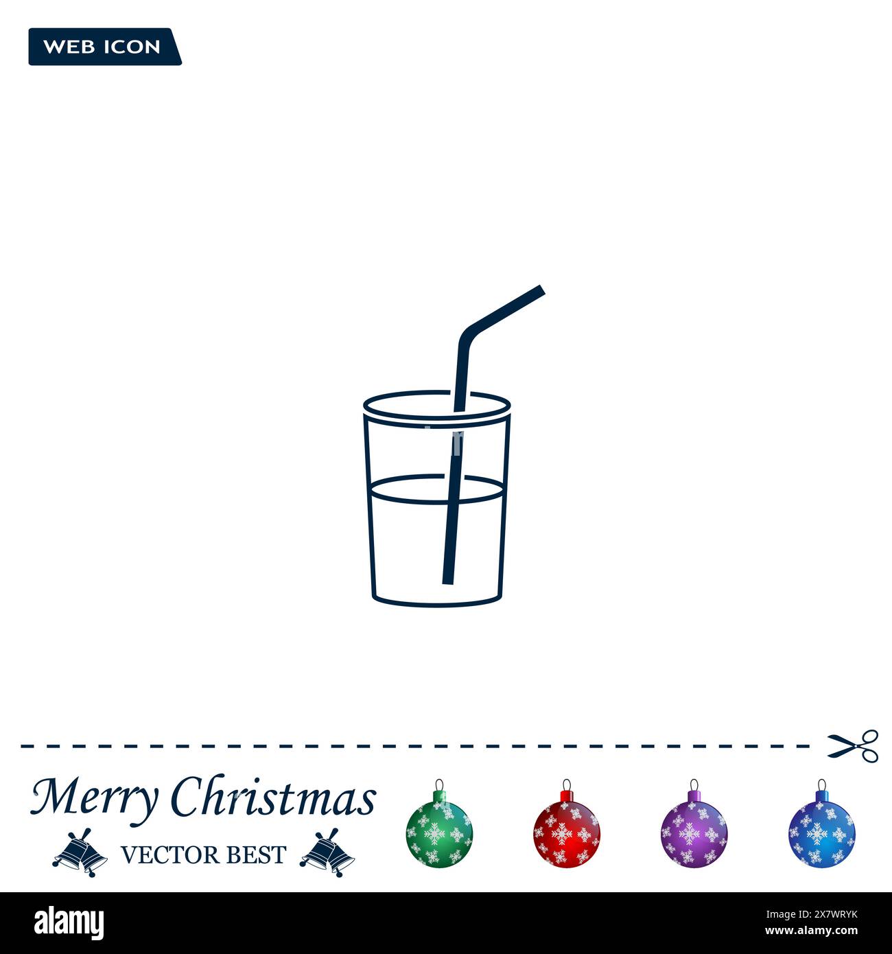 Soft drink vector icon Stock Vector