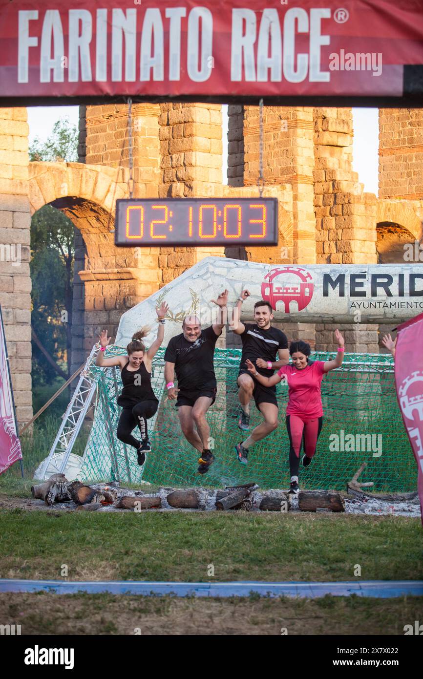  Merida, Spain - May 18th, 2024: FarinatoRace Merida 2024. Finish line Motiv 