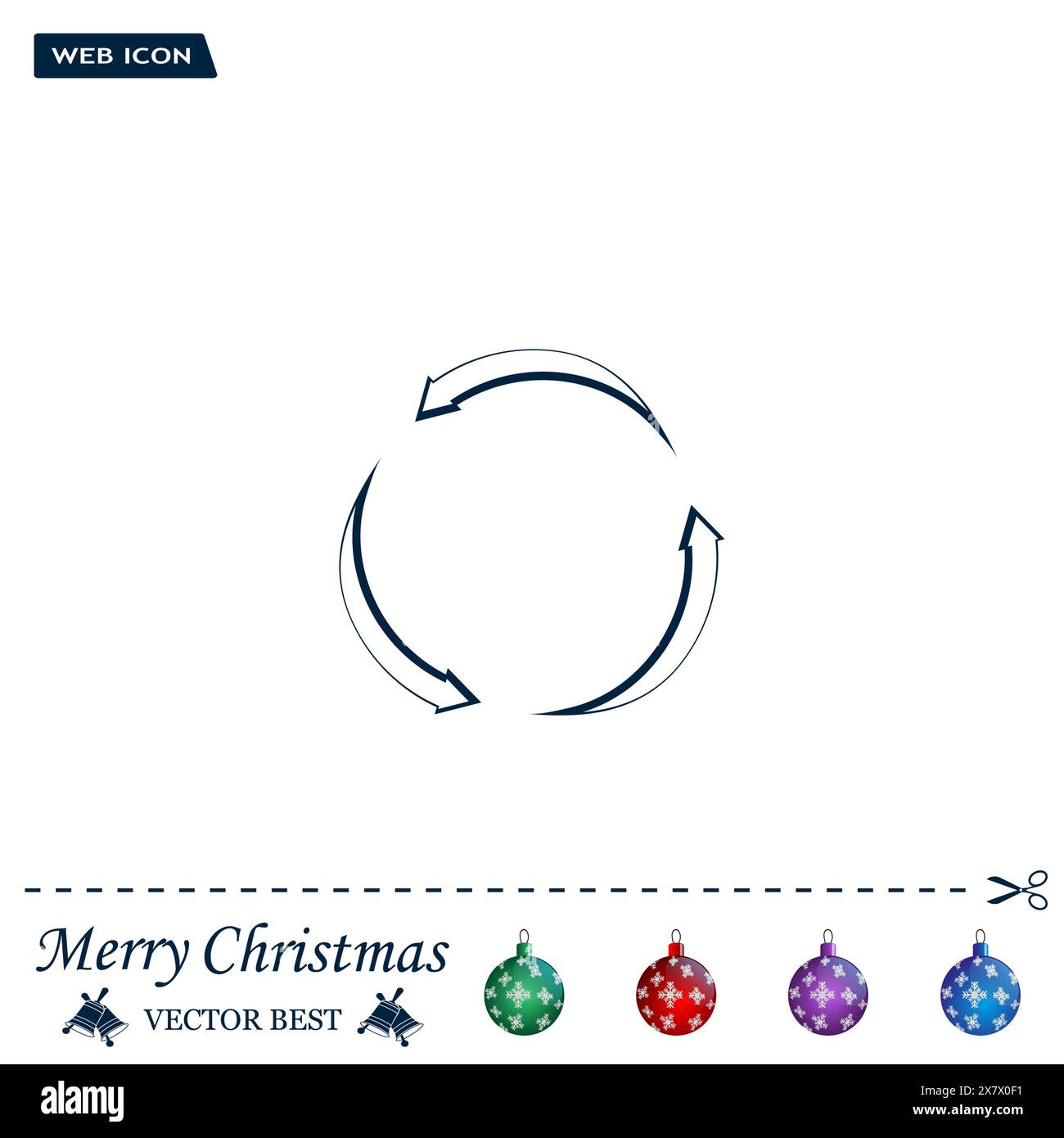 circular arrows vector icon Stock Vector